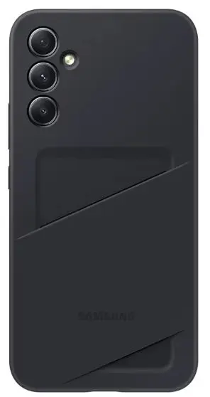 Husa Samsung EF-OA346TBEGWW pentru Samsung Galaxy A34, Card Slot (Negru)