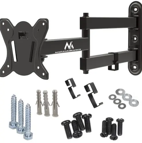 Suport Perete Maclean MC-417, 13inch - 32inch, 30 kg, ajustabil (Negru)