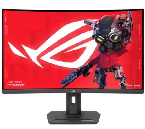 Monitor Gaming VA LED ASUS ROG Strix 31.5inch XG32WCS, WQHD (2560 x 1440), HDMI, DisplayPort, Ecran curbat, 180 Hz, 1 ms (Negru)