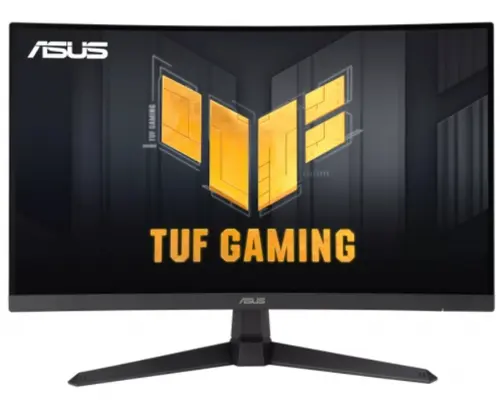 Monitor Fast VA LED ASUS TUF Gaming 27inch VG27VQ3B, Full HD (1920 x 1080), HDMI, DisplayPort, Ecran curbat, Boxe, 180 Hz, 1 ms (Negru)