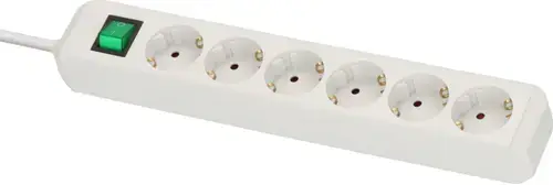 Prelungitor Brennenstuhl 1159520400, 6 prize, 3 m, intrerupator (Alb)