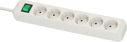 Prelungitor Brennenstuhl 1159520400, 6 prize, 3 m, intrerupator (Alb)