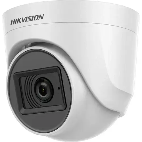 Camera supraveghere video Turret 5MP Audio Indoor Hikvision DS-2CE76H0T- ITPFS(2.8MM), 5MP, lentila fixa 2.8 mm, Smart IR 20 m