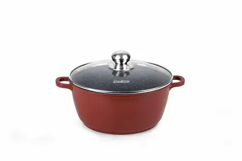 Cratita cu capac HEINNER CALABRIA, 20x9cm, 2.5L, aluminiu (Maro)