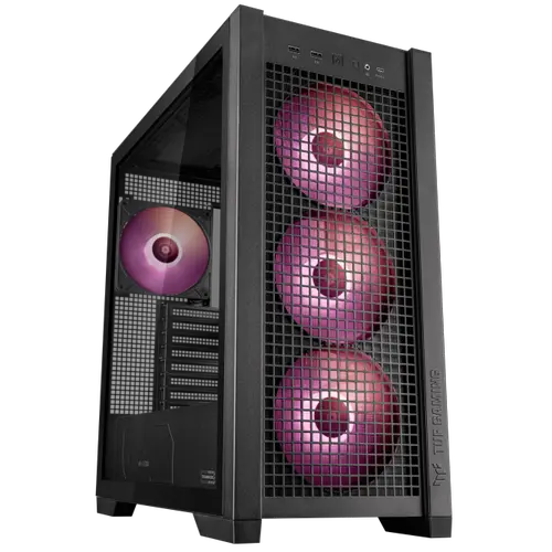 Carcasa PC ASUS TUF Gaming GT302 ARGB, Middle Tower (Negru)