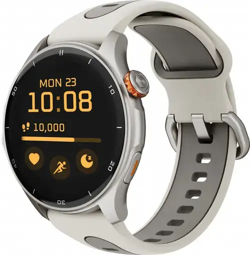 Smartwatch MyPhone Adventure, Bluetooth, Ecran AMOLED 1.43inch, Bluetooth, 3 ATM, GPS (Gri/Bej)