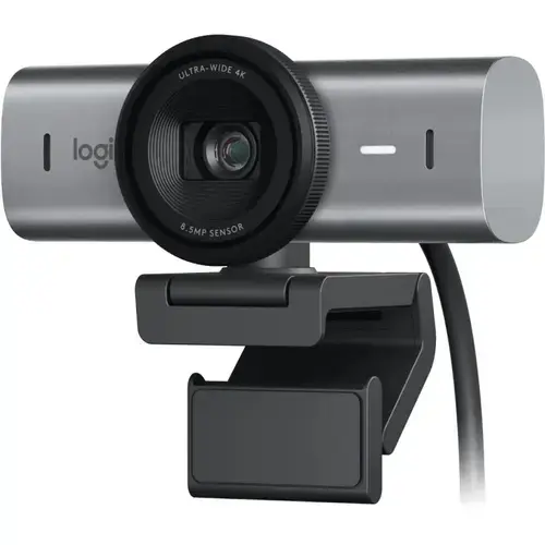 Camera Web Logitech MX Brio, 4K, USB-C, CMOS 8.5 Mpixeli, microfon (Negru)