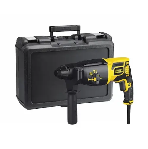 Ciocan rotopercutor Stanley FME500K-QS, SDS Plus, 750 W, 1050 rpm, 1.8 J, Valiza (Galben/Negru)