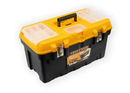 Trusa de transport scule Rotor 14811, 3 compartimente, 53.87 l (Galben/Negru)