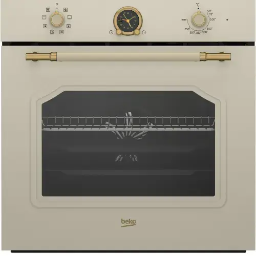 Cuptor incorporabil Beko RBIM19200CD, Electric, 72 l, 3D Cooking, AeroPerfect, Grill,Defrost, Timer, Fan Assisted cooking, Clasa A (Crem)