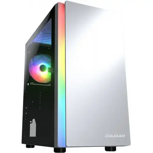 Carcasa Cougar Purity RGB, iluminare ARGB, Mini Tower (Alb)