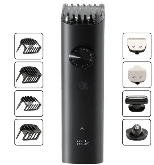 Aparat de tuns multifunctional Xiaomi Kit Pro EU BHR6396EU, Autonomie 90 minute, 40 setaru lungime, incarcare rapida, rezistent la apa IPX7 (Negru)