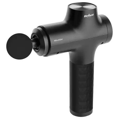 Aparat de masaj REBEL ACTIVE RBA-6004, 60 W, 6 setari de viteza, autonomie 4 ore (Negru)