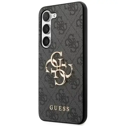Husa Protectie Spate Guess GUHCSA354GMGGR PU 4G Metal Logo pentru Samsung Galaxy A35 5G (Gri)