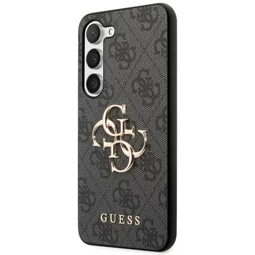 Husa Protectie Spate Guess GUHCSA354GMGGR PU 4G Metal Logo pentru Samsung Galaxy A35 5G (Gri)