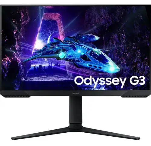Monitor Gaming VA LED Samsung Odyssey 27inch LS27DG300EUXEN, Full HD (1920 x 1080), HDMI, DisplayPort, Pivot, 180 Hz, 1 ms (Negru)