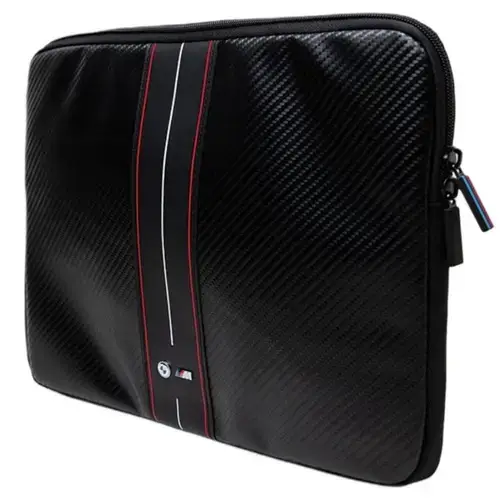 Husa Laptop BMW BMCS14COMSCAKR, 14 inch, Piele ecologica, Nailon (Negru)