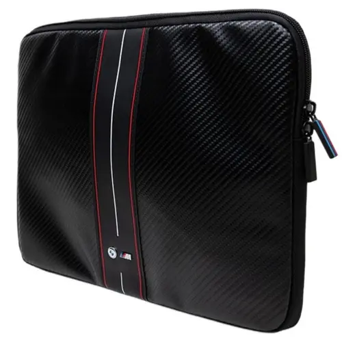 Husa Laptop BMW BMCS14COMSCAKR, 14 inch, Piele ecologica, Nailon (Negru)