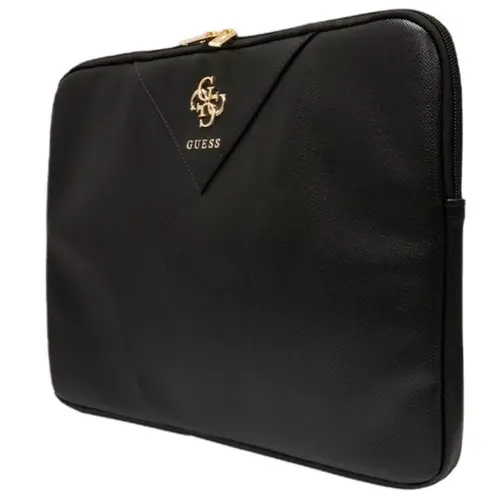Husa Laptop Guess GUCS14ZPGSTEGK, 14 inch, 4G Triangle (Negru)
