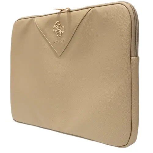 Husa Laptop Guess GUCS14ZPGSTEGD, 14 inch, 4G Triangle (Auriu)
