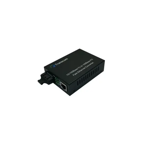 Mediaconvertor 10/100M 1550/1310nm WDM, Type B Singlemode 60km, conector SC - TRANSCOM