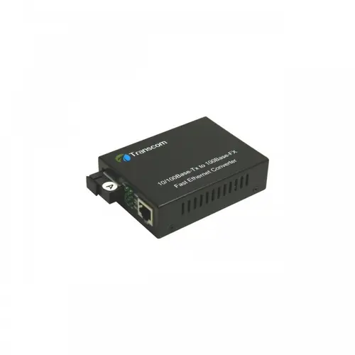 Mediaconvertor 10/100M 1310/1550nm WDM, Type A Singlemode 40km, conector SC - TRANSCOM