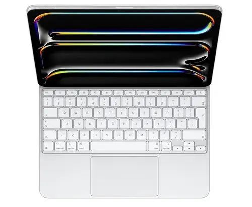 Husa cu tastura Apple Magic Keyboard MWR43Z/A pentru Apple iPad Pro 13‑inch (M4), Layout International (Alb)