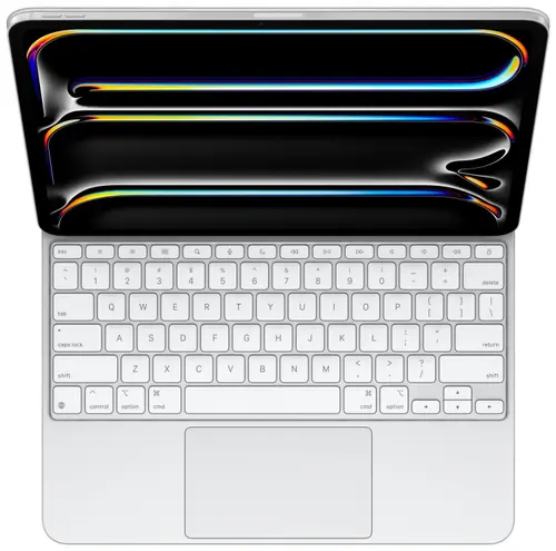 Husa cu tastura Apple Magic Keyboard MWR43LB/A pentru Apple iPad Pro 13‑inch (M4), Layout US (Alb)