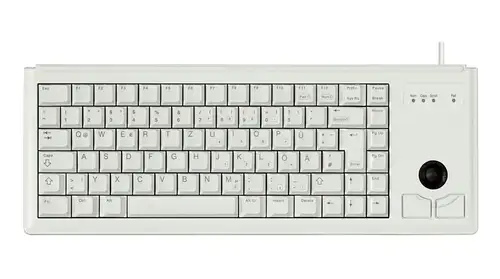 Tastatura CHERRY TAS G84-4400, layout US,  TRACKBALL USB (Alb)