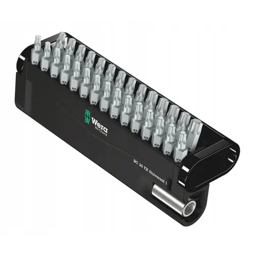 Set 30 de biti Wera, Argintiu/Negru
