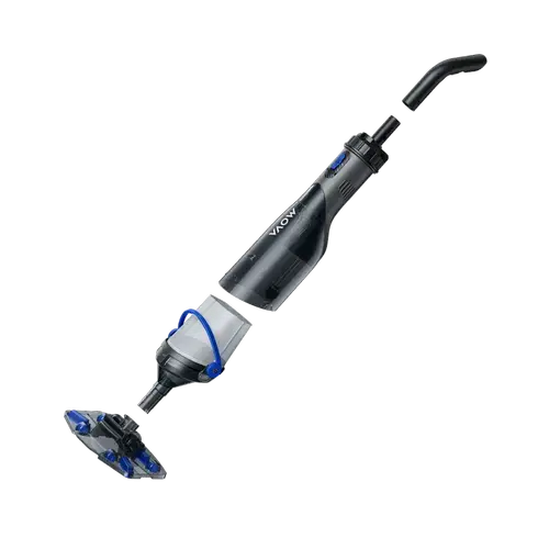 Aspirator vertical de pisina MOVA V10 Handler PCT403T, 4200 LPH, Autonomie 60 minute, Maner 3m, Recipient gunoi 1.8L, IPX8 (Gri)