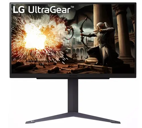 Monitor Gaming IPS LED LG 27inch 27GS75Q-B, QHD (2560 x 1440), HDMI, DisplayPort, Pivot, 180 Hz, 1 ms (Negru)