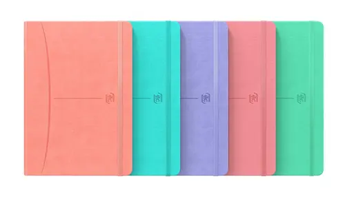 Caiet cu elastic OXFORD Signature Smart Journal, A5, 80 file-90g/mp, Scribzee, matematica