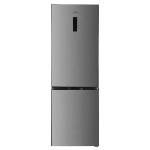 Combina frigorifica Samus SCX540NFIE, 400 L, Clasa E, No Frost, LED, Usi reversibile, Motor Dual Inverter, H 186 cm (Inox)