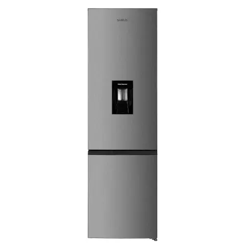 Combina frigorifica Samus SCX517NFIDE, 324 L, Clasa E, Dozator de apa, Termostat reglabil, Lumina LED, Usi reversibile, H 201 cm (Inox)
