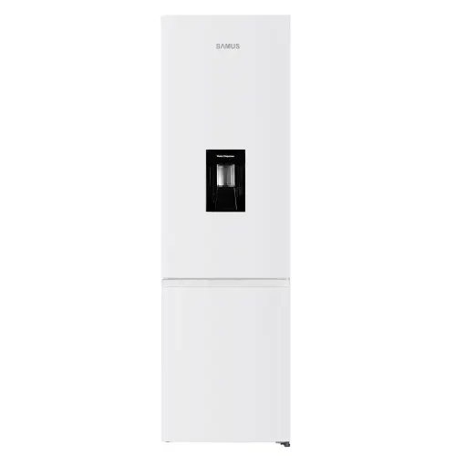 Combina frigorifica Samus SCW517NFIDE, 324 L, Clasa E, Dozator de apa, Termostat reglabil, Lumina LED, Usi reversibile, H 201 cm (Alb)