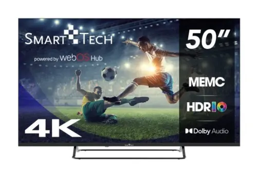 Televizor LED SmarTTech 127 cm (50inch) 50UW02V, Ultra HD 4K, Smart TV, WiFi, CI+