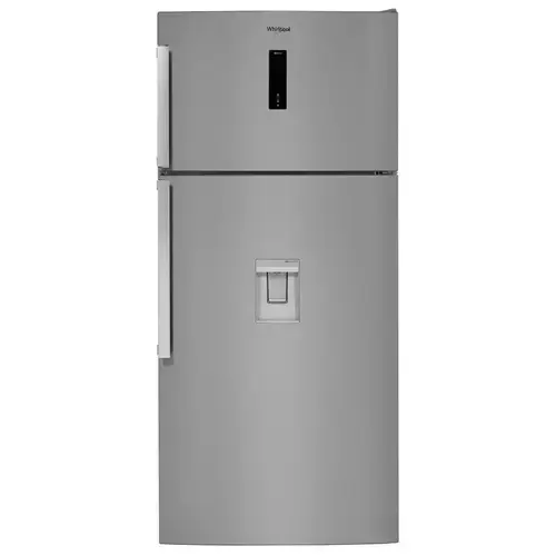 Frigider cu doua usi Whirlpool W84TE 72 X AQUA 2, 574 l, Dual No Frost, Clasa E, Dispenser apa, H 186 cm (Inox)