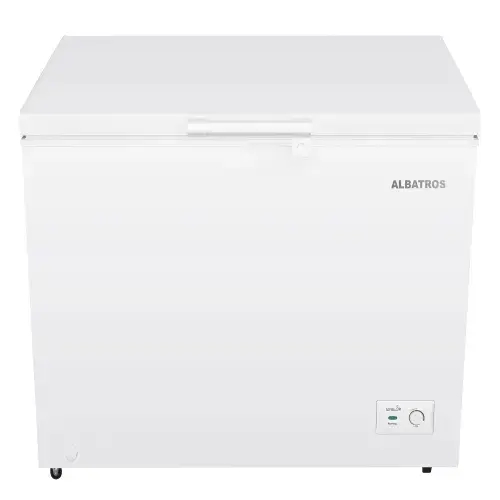 Lada frigorifica Albatros LA280IME, 246 L, Clasa E, Motor Inverter, Fast Freeze, Rotile pentru deplasare, Convertibil frigider/congelator (Alb)