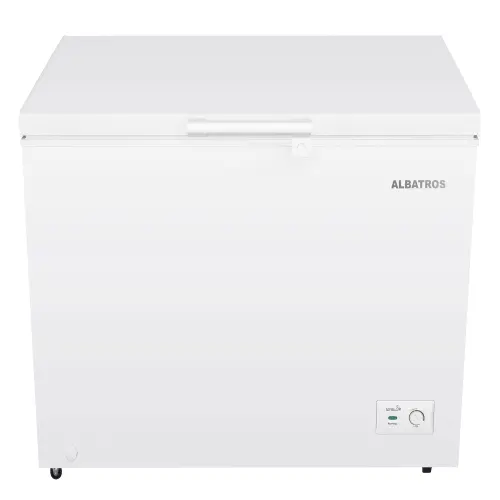 Lada frigorifica Albatros LA280IME, 246 L, Clasa E, Motor Inverter, Fast Freeze, Rotile pentru deplasare, Convertibil frigider/congelator (Alb)