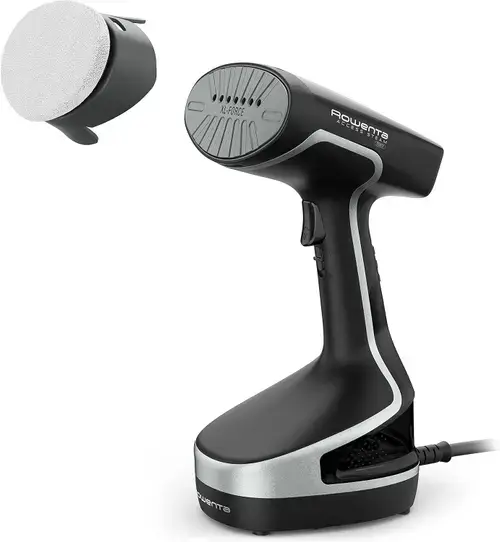 Fier de calcat vertical cu abur Rowenta DR8252D1, 2000 W, Debit de abur 30 g/min, jet de abur 90 g/min (Negru/Argintiu)