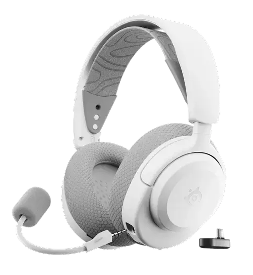 Casti Gaming Steelseries Arctis Nova 3 WL, Wireless 2.4Ghz, Bluetooth, USB-C, PC (Alb)