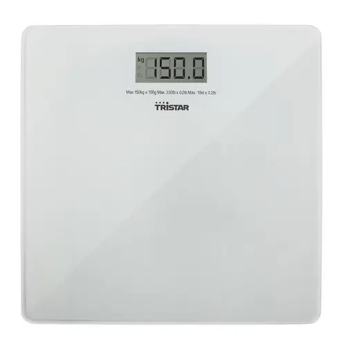 Cantar de baie Tristar WG-2419, 150kg, acuratete 100g, (Alb)