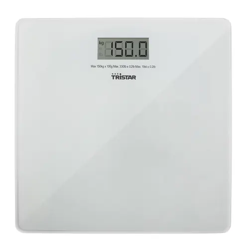 Cantar de baie Tristar WG-2419, 150kg, acuratete 100g, (Alb)