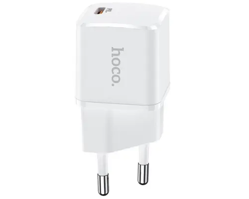Incarcator Retea HOCO N10, 20 W, 3 A, USB-C (Alb)