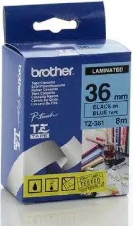Brother Etichete TZ561 36mm (negru/albastru)
