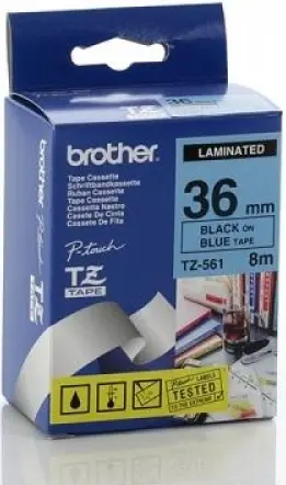 Brother Etichete TZ561 36mm (negru/albastru)
