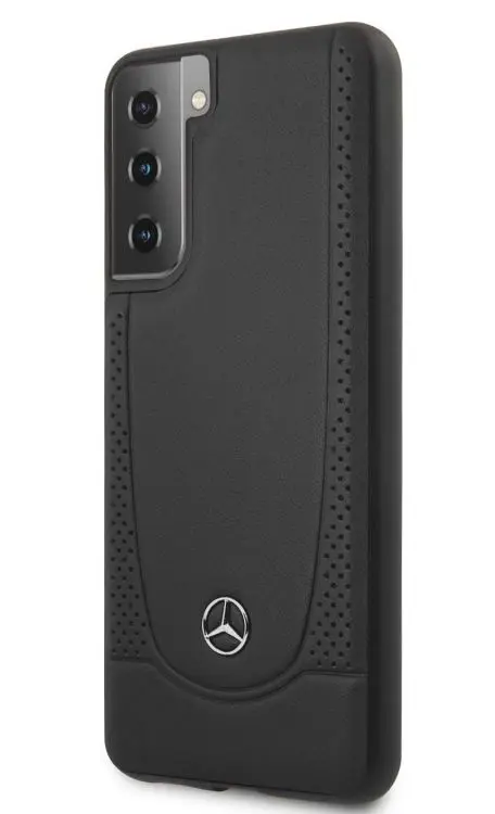 Protectie Spate Mercedes-Benz Urban pentru Samsung Galaxy S21 Plus 5G (Negru)