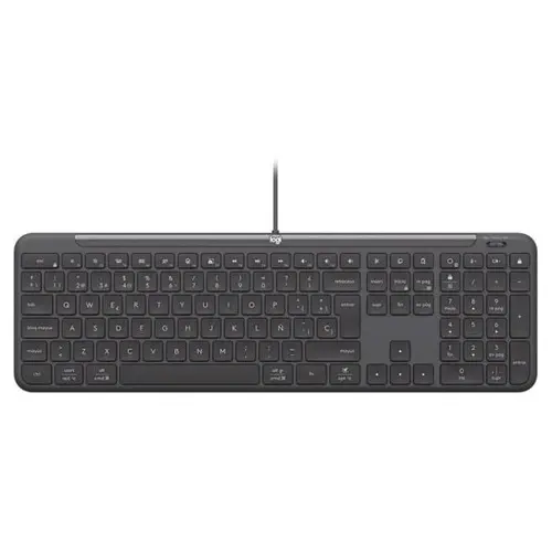 Tastatura Logitech Signature Slim Wired K620, USB, multimedia (Gri)