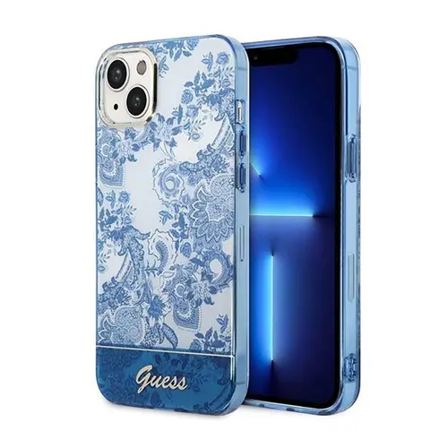 Husa de protectie Guess pentru iPhone 14 Plus,  TPU/PC, Albastru